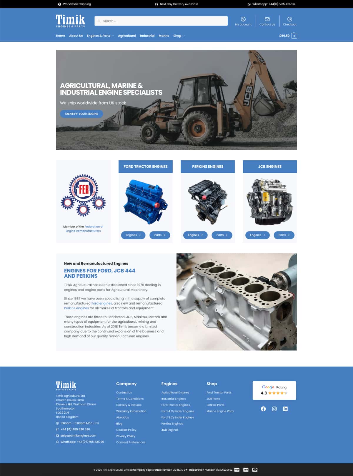 Timik Engines Website